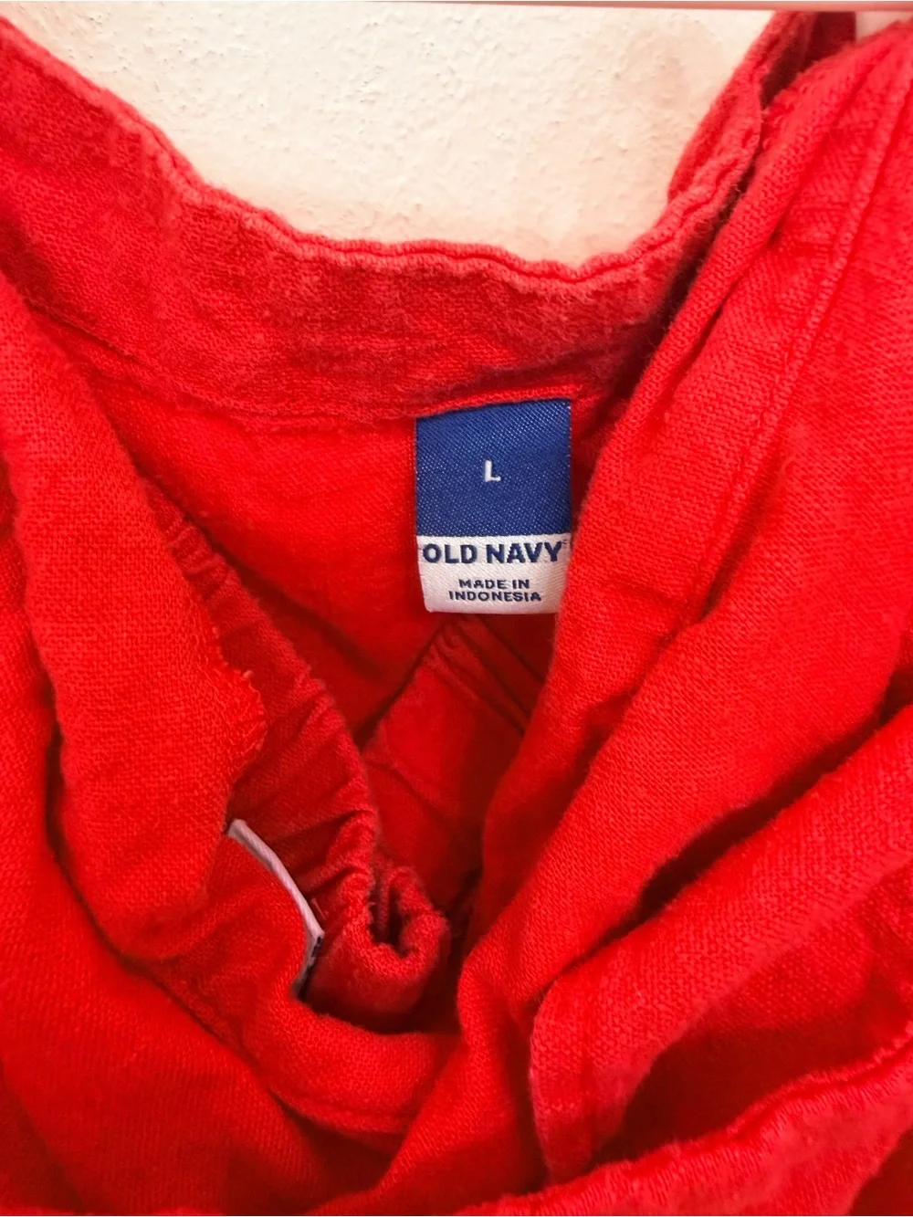 Old Navy Square Neck Red Matching Set
